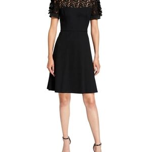 Chic Black Lace Midi Dress
